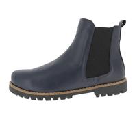 Andrea Conti Damen Stiefelette Leder Chelsea Boot mit losen Einlagen 0340229, Größe:38 EU, Farbe:Blau