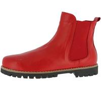 Andrea Conti Damen Stiefelette Leder Chelsea Boot mit losen Einlagen 0340229, Größe:38 EU, Farbe:Rot