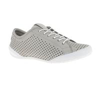 Andrea Conti Damen Schnürschuh Halbschuh Leder Sneaker mit Perforierung 0345767, Größe:41 EU, Farbe:Grau