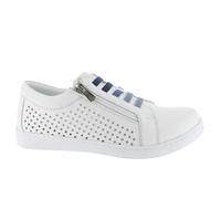 Damen- Sneaker weiß/blau-multi - Gr. - 40