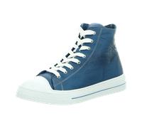 Andrea Conti Damen Sneaker Leder High Top Stiefelette 0067110, Größe:40 EU, Farbe:Blau