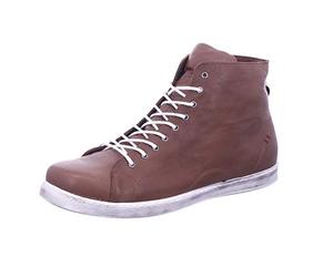 Andrea Conti Sneaker high 0341500 Damen Schnürboots mit Reißverschluss, Größe:38 EU, Farbe:Braun