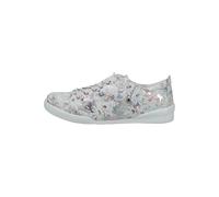 Andrea Conti Damen Sneaker Leder florales Muster Schnürung 0349034, Größe:41 EU, Farbe:Weiß