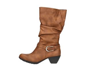 Andrea Conti Stiefel Lederimitat Braun - 38