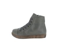 Schnürstiefelette ANDREA CONTI "Andrea Conti Stiefelette Leder", Damen, Gr. 40, grau, Leder, Schuhe Schnürstiefelette (69388211-40) grau