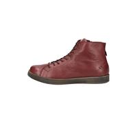 Schnürstiefelette ANDREA CONTI "Andrea Conti Stiefelette Leder", Damen, Gr. 38, rot, braun, Leder, casual, Schuhe (42667830-38) rot, braun