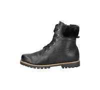 Schnürstiefelette ANDREA CONTI "Andrea Conti Stiefelette Leder/Textil", Damen, Gr. 39, schwarz (schwarz, silber), Leder, Textil, Schuhe Schnürstiefelette (56738949-39) schwarz, silber