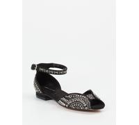 Andrea Puccini Peeptoe in schwarz/grau in Größe: 40 für Damen