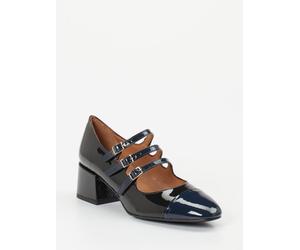 Andrea Puccini Spangenpumps in blau/grau in Größe: 39.5 für Damen