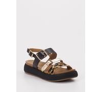 Andrea Sabatini Keilsandalette in schwarz/braun in Größe: 39 für Damen