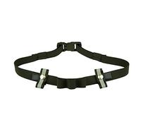 ANDREAS WIPPER Laufgürtel mit Gelschlaufen, Startnummernhalter, Startnummerngurt, Startnummernbefestigung, Startnummernband Race Black Edition