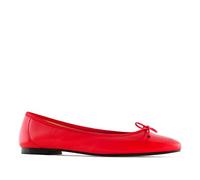 Andrés Machado - Elegante Ballerinas für Damen Junge Frauen aus Leder - Marta - Bequeme Damenschuhe für den Sommer Loafer Slipper mit flachem Absatz- Rot EU 42