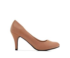 Andrés Machado - Elegante Damenschuhe aus Kunstleder mit 9,5 cm Absatz - AM422 - Damenschuhe - kleine Passform - Kunstleder in Make-up-Farbe - Größe EU 38