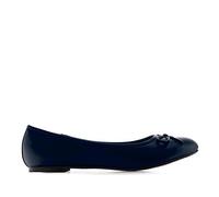 Andrés Machado - Flache Ballerinas für Damen und Junge Frauen - TG104 - Loafer für den Sommer mit flachem Blockabsatz und dekorativer Schleife - Große Größen von 41 bis 46