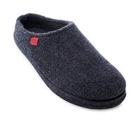 Andrés Machado - Hausschuhe für Damen für Frühling - Unisex Puschen für drinnen und draußen - AM001 - Pantoffeln aus Filz mit rutschfester Gummisohle - Dunkelblau, EU 38