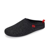 Andrés Machado - Hausschuhe für Damen - Herbst - DYNAMIC - Unisex Slipper - Wolle und Filz - rutschfeste Gummisohle und herausnehmbares Fußbett - Schwarz EU 40