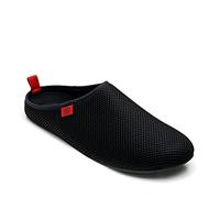 Andrés Machado - Hausschuhe für junge Männer - Frühling Sommer - DYNAMIC - Unisex Slipper - atmungsaktive Netzstruktur - rutschfeste Gummisohle herausnehmbares Fußbett - Schwarz EU 46