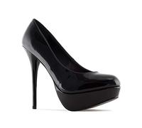 Andrés Machado Schwarze Lack High heels. 14 cm Absatz EU 44