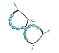 ANDRESLAD 2 Stück Geflochtenes Türkis-armband Damen Schildkröten-design Handgefertigt Einzigartiger Schmuck Modisches Accessoire Stilvoll Geschenk für Familie und Freunde