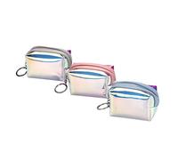 ANDRESLAD 3 STÜCKE Bunte Aufbewahrungstaschen für Damen wasserdichte Transparente Geldbörse für Münzen und Kleinigkeiten Kreative Handtasche Zufällige Farbe Zufällige Farbe Zufällige