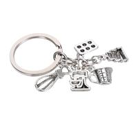 ANDRESLAD Kreativer Kuchen Anhänger Schlüsselanhänger Backserie Motiv Charm Key Ring Geschenk Für Bäcker Und Koch Fans Leichte Langlebige Accessoire