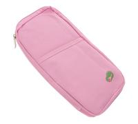 ANDRESLAD Multifunktionale Reisepasshülle Canvas Klein mit Reißverschluss Dokumenteninhaber und Kreditkartenetui für Damen und Herren Praktische Reisebörse für Urlaub und Geschäftsreisen