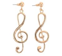 ANDRESLAD Musiknoten Ohrringe Damen Vintage Tropfen Ohrstecker Gold Kreativer Modeschmuck für Party Alltag Geschenk
