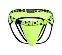 Andrew Christian - Herren Jockstrap Unterwäsche - Almost Naked® Moisture Control Fun Jock Neon Yellow - 1x Größe M