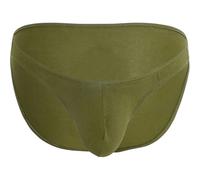 Andrew Christian - Herren Slip Unterwäsche - Deep V-Cut Brief w/Almost Naked® Olive - 1x Größe M