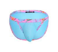 Andrew Christian - Herren Slip Unterwäsche - Miami Cabana Boy Tropical Mesh Brief w/Almost Naked® - 1x Größe S