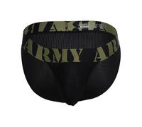 Andrew Christian - Männer Slip Unterwäsche - Military Brief w/Almost Naked® Black - 1x Größe L