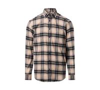 Andrew James Flanell-Hemd Herren Regular Fit Baumwolle beige, S