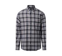 Andrew James Flanellhemd Herren Regular Fit Baumwolle anthrazit, XXL