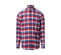 Andrew James Flanellhemd Herren Regular Fit Baumwolle blau, XL