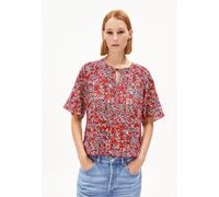 ANDRIKAA MOSAIC LINO | Bluse aus Leinen-Mix - rot (XS)