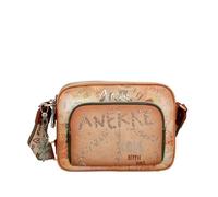 Anekke | 3 cpts Flowers Umhängetasche | Originelle und praktische Damenhandtasche mit Taschen | 25x19x6 cm | Farbe Camel, mehrfarbig, 25 x 19 x 6 cm, Schultergurt