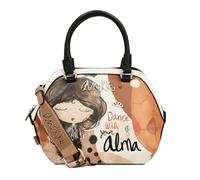 Anekke Große Bowlingtasche, großes Fassungsvermögen, Umhängetasche und Handgriffe, Maße: 32 x 22 x 11 cm, Zubehör und Accessoires für Damen, Mehrfarbig