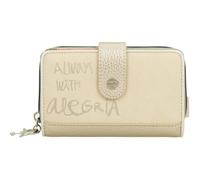 Mittelgroße Geldbörse mit Reißverschluss, elegantes Design, Platz für Karten und Münzen, Maße: 15 x 10 x 3 cm, Damen-Accessoires, Mehrfarbig