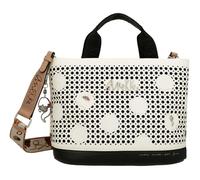 Anekke Alma Handtasche mit Umhängetasche, traditionelles Design mit Punkten, verstellbarer Griff und großem Fassungsvermögen, Maße: 32 x 24 x 15 cm, Damentaschen, Mehrfarbig