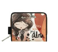 Anekke Alma Kleine RFID-Geldbörse, praktisch und sicher, Taschen für Münzen und Karten, Maße: 10 x 9 x 2 cm, Damen-Accessoires, Mehrfarbig