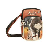 Anekke Alma Mini-Schultertasche mit Tasche, leicht und funktional, gefütterte Innenseite und verstellbarer Griff, Maße: 12 x 19 x 5 cm, Zubehör und Accessoires für Damen, Mehrfarbig