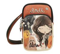 Anekke Alma Mini-Schultertasche mit Tasche, leicht und funktional, gefütterte Innenseite und verstellbarer Griff, Maße: 12 x 19 x 5 cm, Zubehör und Accessoires für Damen, Mehrfarbig