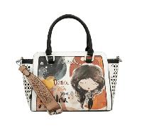 Anekke - Anekke Alma Umhängetasche mit Anhänger gemustert Multicolor