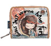 Anekke - Anekke Mini Bolso Bandolera Sintetico Geldbörse klein beige/blau Beige