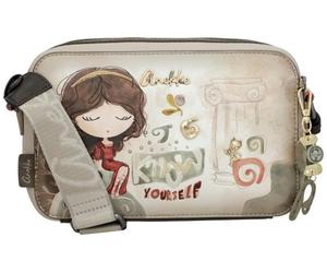 Anekke - Anekke Muse Damenumhängetasche gemustert beige Beige