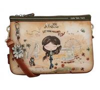 Anekke - Anekke Peace & Love Umhängetasche mit Blumen-Anhänger multicolor beige braun Braun