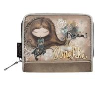 Anekke - Anekke Real Damenbörse mit RV klein beige/braun Multicolor