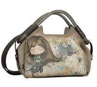 Anekke - Anekke Real Henkeltasche gestanzt Comicprint beige Beige