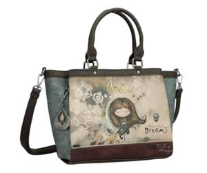 Anekke - Anekke Real Henkeltasche gestanzt Comicprint beige Beige