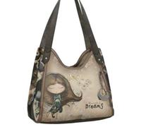 Anekke - Anekke Real Shoppertasche gestanzt Comicprint beige Beige